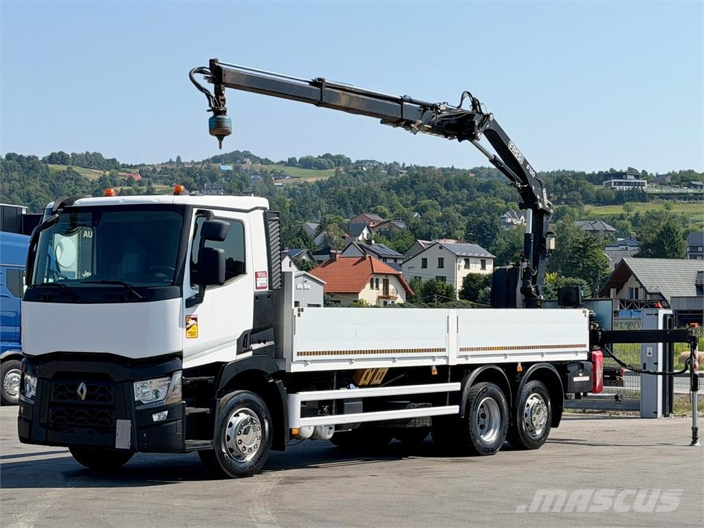 Renault T 380 * FASSI F120B.2.22 + FUNK * TOPZUSTAND ! Camiones plataforma