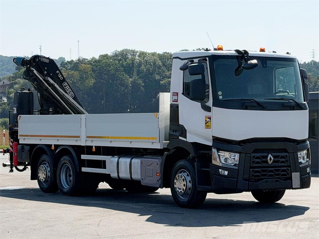 Renault T 380 * FASSI F120B.2.22 + FUNK * TOPZUSTAND ! Camiones plataforma