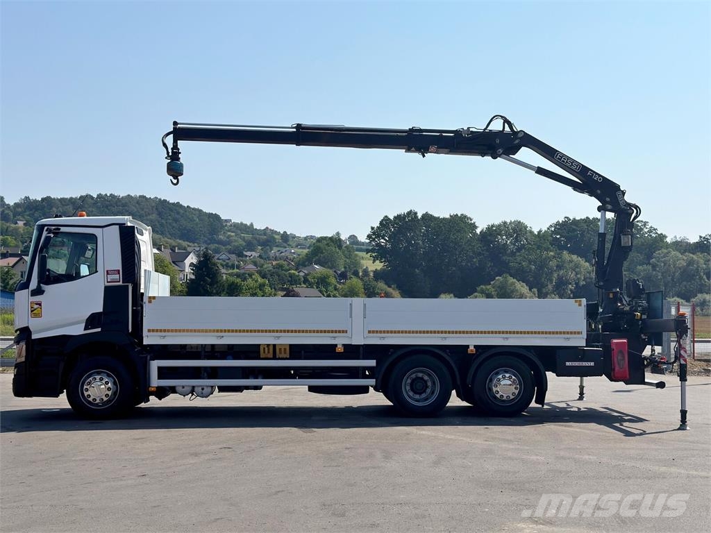 Renault T 380 * FASSI F120B.2.22 + FUNK * TOPZUSTAND ! Camiones plataforma