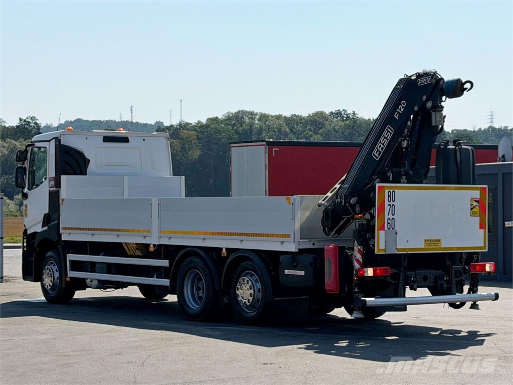 Renault T 380 * FASSI F120B.2.22 + FUNK * TOPZUSTAND ! Camiones plataforma