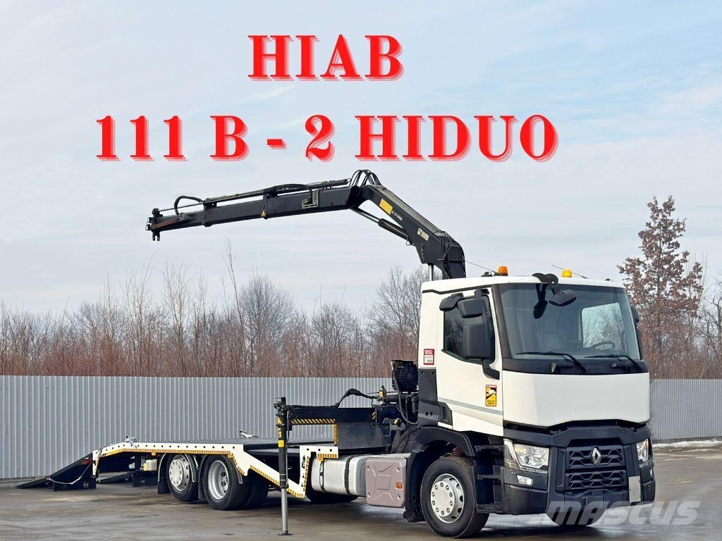Renault T 380 * HIAB 111 B - 2 HIDUO + FUNK / 6x2! Műszaki mentők
