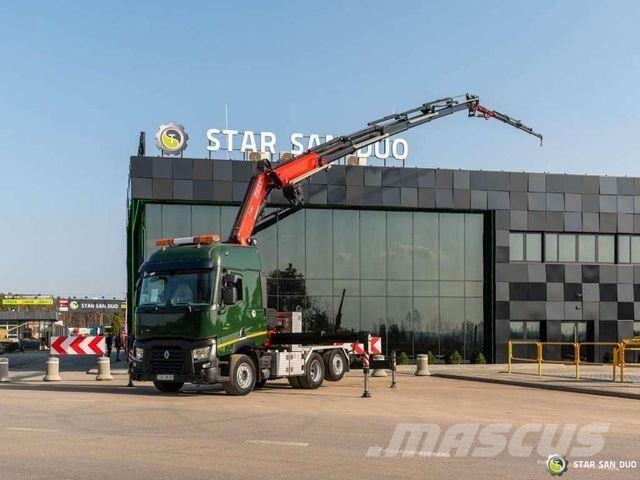 Renault T440 6x2 Fassi F485RA.2.26XEDynamic Crane Vetopöytäautot