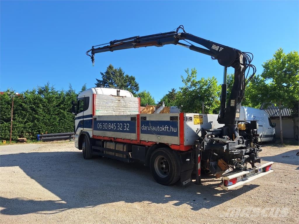 Scania 124 L 400/ Pritsche-HIAB 102 Crane Camiones plataforma