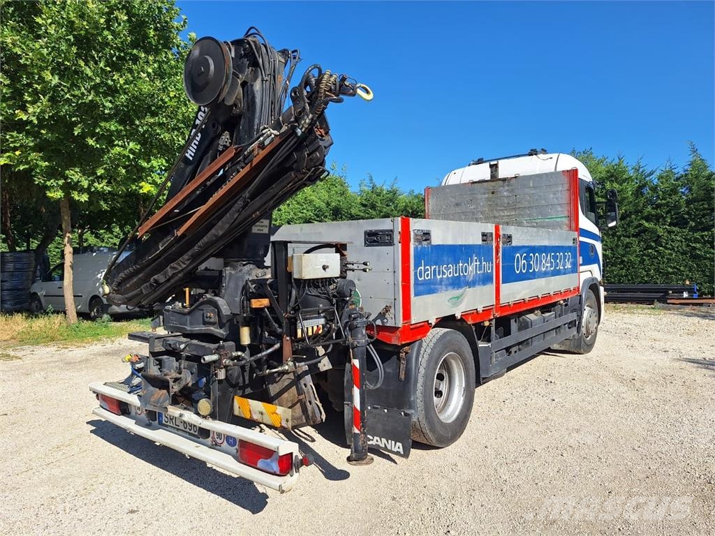 Scania 124 L 400/ Pritsche-HIAB 102 Crane Camiones plataforma