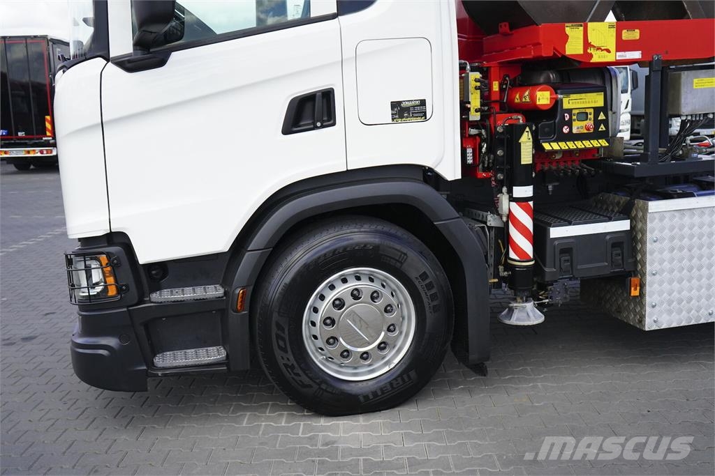 Scania G 410 / E 6 / 8 X 4 / HDS + HAKOWIEC / TRIDEM / CN Camiones polibrazo