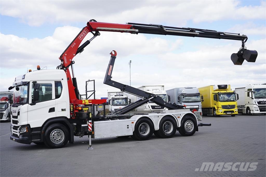 Scania G 410 / E 6 / 8 X 4 / HDS + HAKOWIEC / TRIDEM / CN Camiones polibrazo