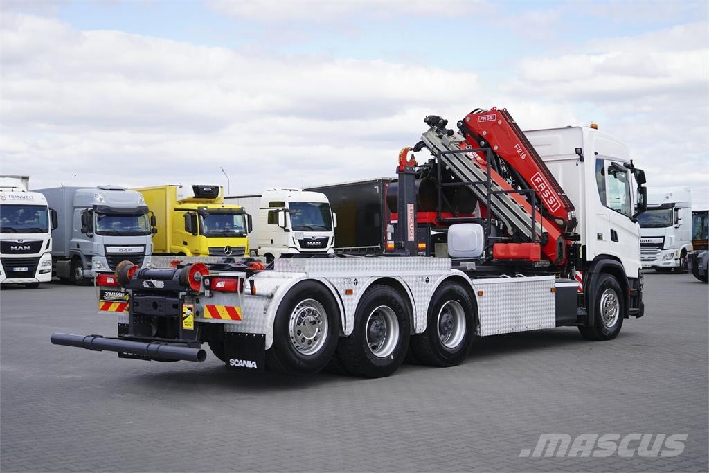 Scania G 410 / E 6 / 8 X 4 / HDS + HAKOWIEC / TRIDEM / CN Camiones polibrazo