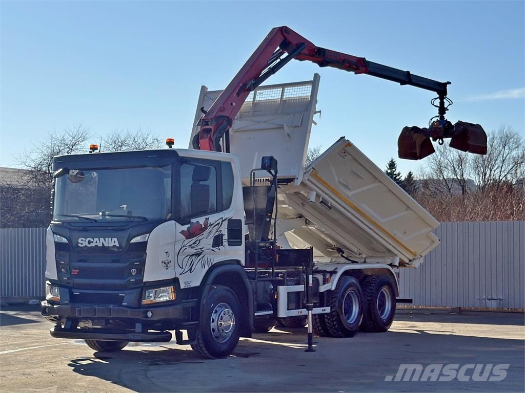 Scania G 410 Kipper 4,90m * HMF 1643 + FUNK *6x4 덤프 트럭