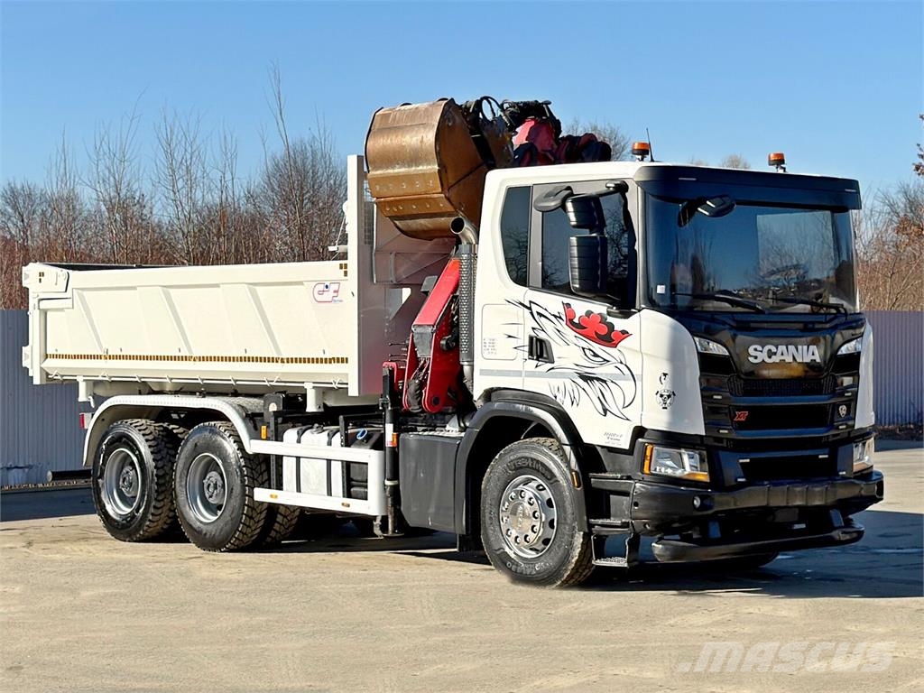 Scania G 410 Kipper 4,90m * HMF 1643 + FUNK *6x4 덤프 트럭