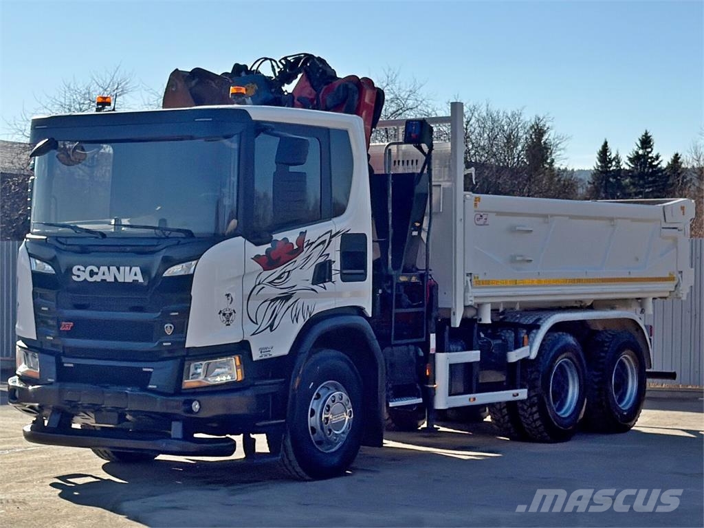 Scania G 410 Kipper 4,90m * HMF 1643 + FUNK *6x4 덤프 트럭