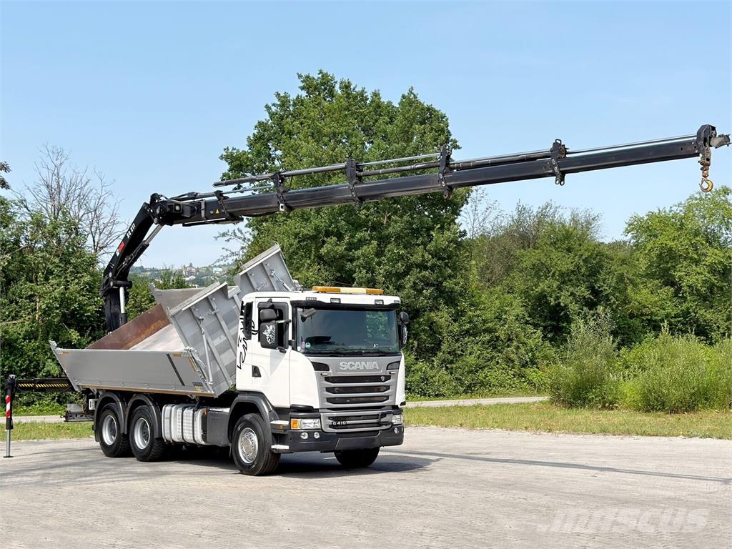 Scania G 410 * Kipper 5,20 m + KRAN/FUNK * 6x4 * TOP 덤프 트럭