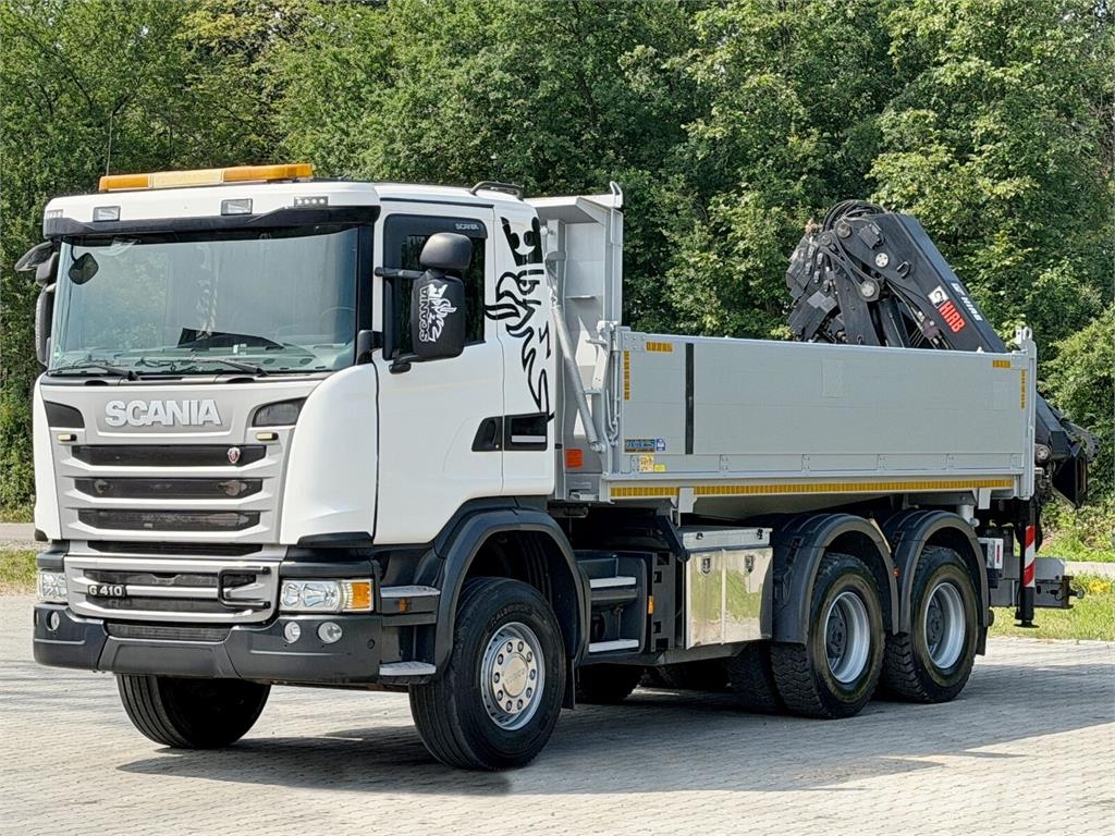 Scania G 410 * Kipper 5,20 m + KRAN/FUNK * 6x4 * TOP 덤프 트럭