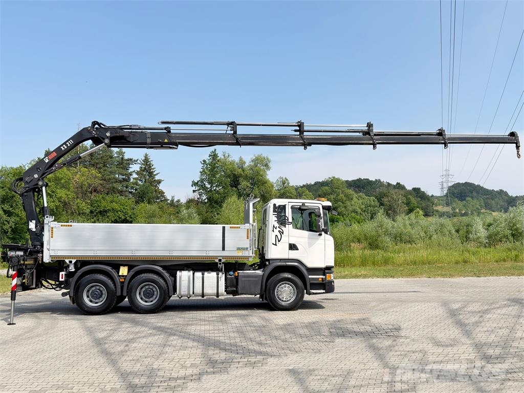 Scania G 410 * Kipper 5,20 m + KRAN/FUNK * 6x4 * TOP 덤프 트럭