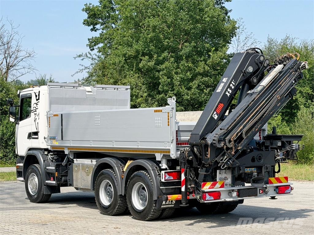 Scania G 410 * Kipper 5,20 m + KRAN/FUNK * 6x4 * TOP 덤프 트럭