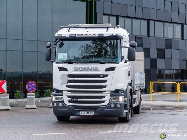 Scania G280 4x2 PALFINGER PK 12001 EH HDS Crane Lift Flatbed / Dropside trucks