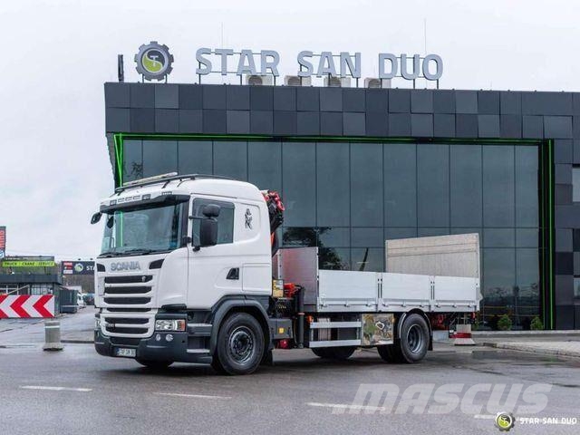 Scania G280 4x2 PALFINGER PK 12001 EH HDS Crane Lift Flatbed / Dropside trucks