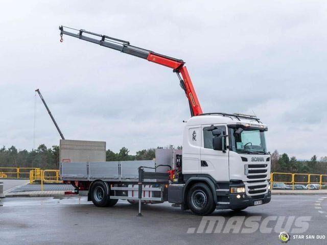 Scania G280 4x2 PALFINGER PK 12001 EH HDS Crane Lift Flatbed / Dropside trucks