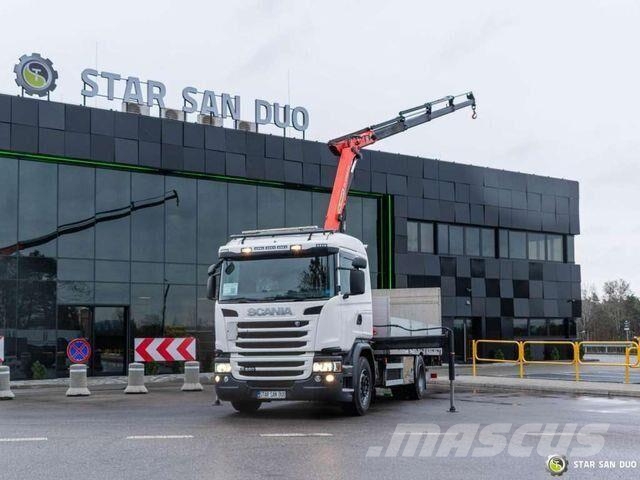 Scania G280 4x2 PALFINGER PK 12001 EH HDS Crane Lift Flatbed / Dropside trucks