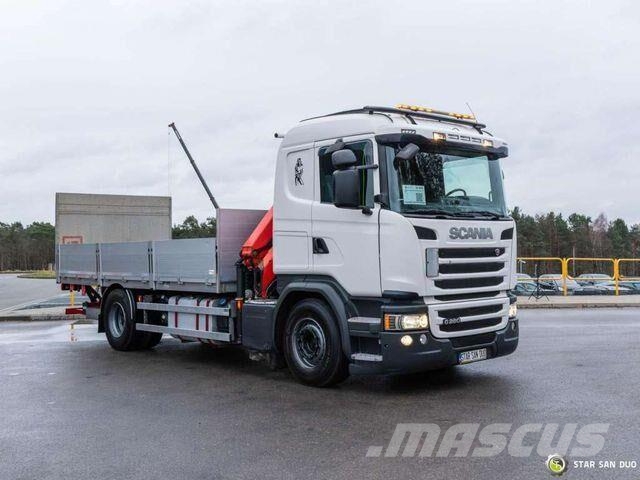 Scania G280 4x2 PALFINGER PK 12001 EH HDS Crane Lift Flatbed / Dropside trucks