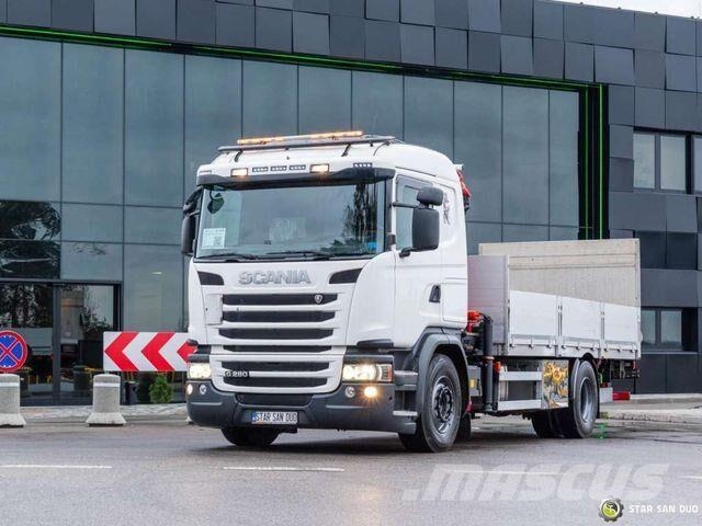 Scania G280 4x2 PALFINGER PK 12001 EH HDS Crane Lift Flatbed / Dropside trucks