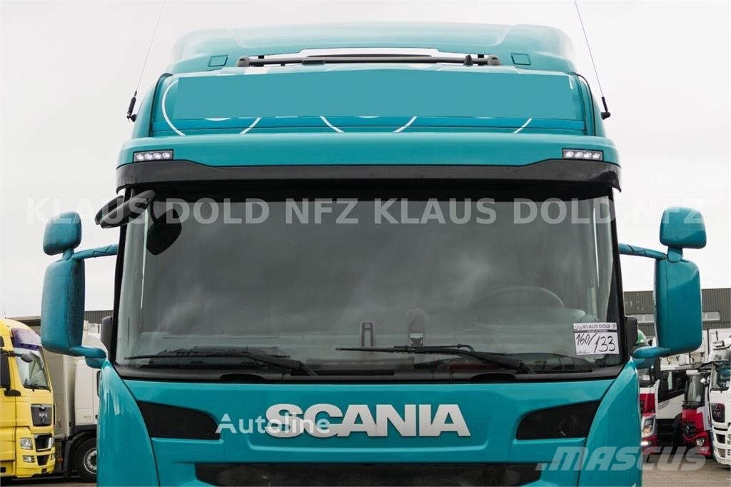 Scania G410 Curtain-Side Truck / Crane (PM-230) / Remote  Camiones de caja de lona