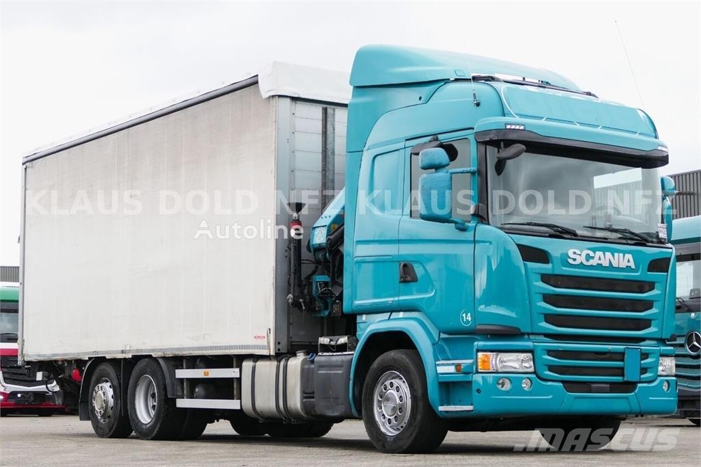 Scania G410 Curtain-Side Truck / Crane (PM-230) / Remote  Camiones de caja de lona