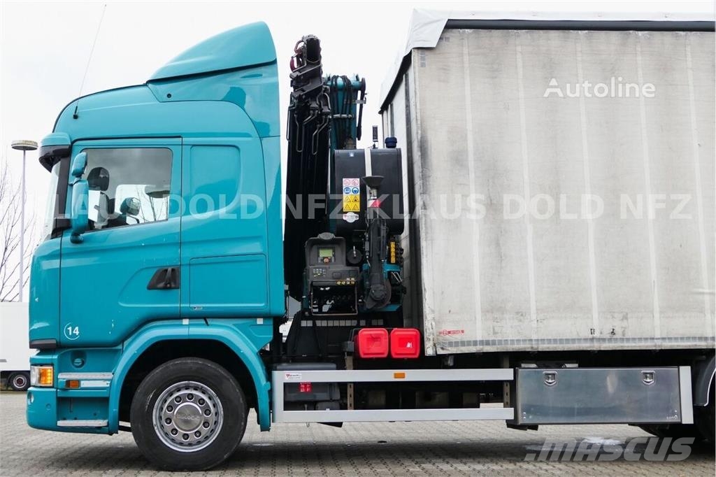 Scania G410 Curtain-Side Truck / Crane (PM-230) / Remote  Camiones de caja de lona