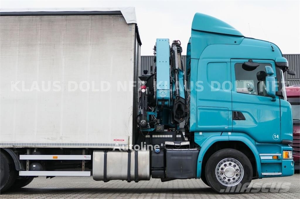 Scania G410 Curtain-Side Truck / Crane (PM-230) / Remote  Camiones de caja de lona