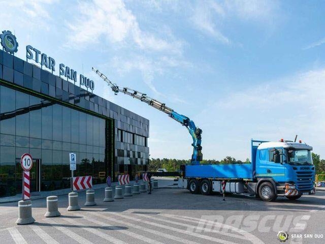 Scania G450 6x4 PALFINGER PK 42002 SH Fly Jib Crane 平板式/側卸式卡車