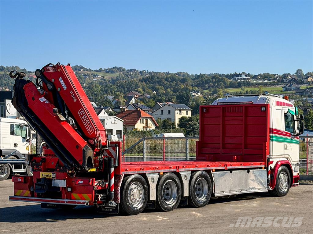 Scania G450 Platform 6,40 m FASSI F365 RA.2.26 + Funk! Camiones portacoches