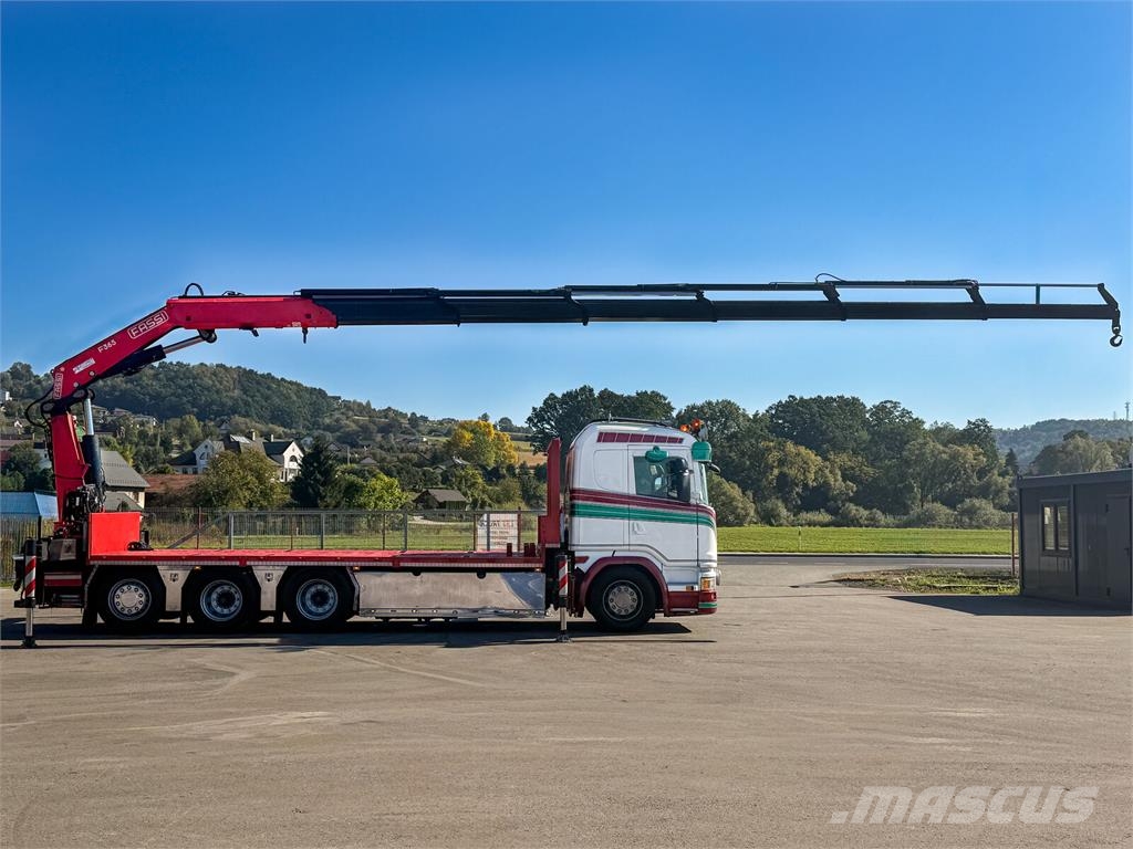 Scania G450 Platform 6,40 m FASSI F365 RA.2.26 + Funk! Camiones portacoches