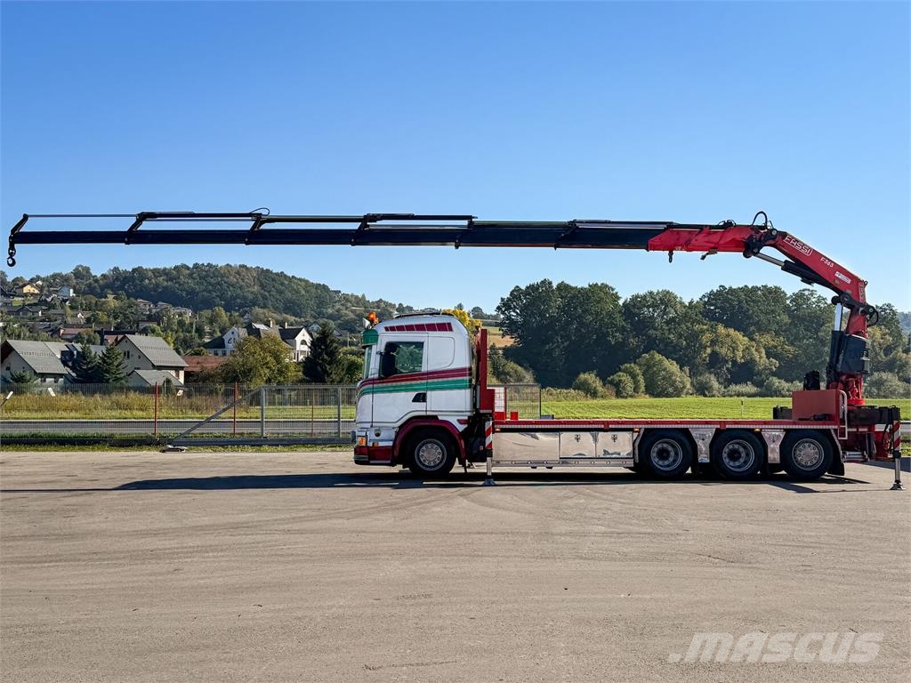 Scania G450 Platform 6,40 m FASSI F365 RA.2.26 + Funk! Camiones portacoches