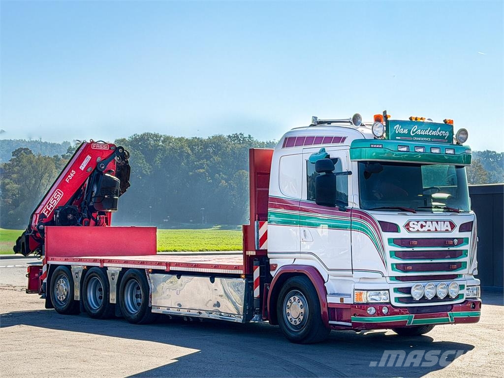 Scania G450 Platform 6,40 m FASSI F365 RA.2.26 + Funk! Camiones portacoches