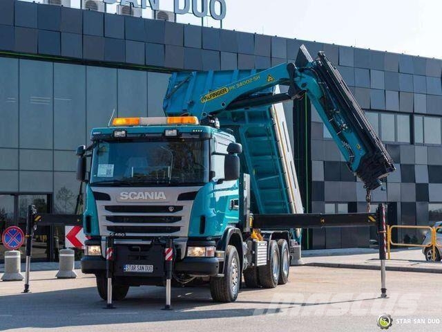 Scania G480 6x4 PALFINGER PK 34002 SH Crane Kipper 덤프 트럭