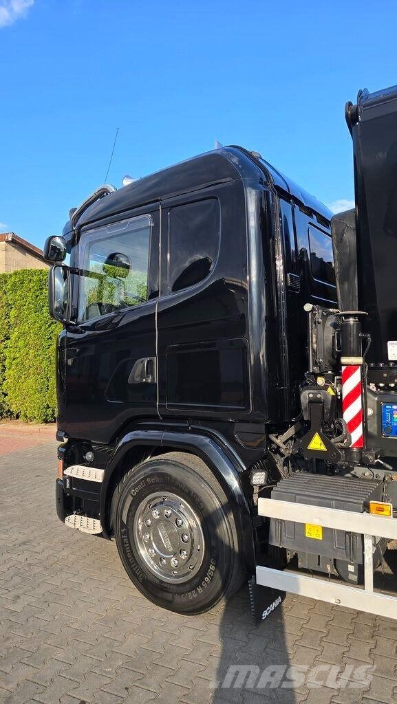 Scania G490 6x2 Flatbed Truck / HMF 3220K8 Crane 平板式/側卸式卡車