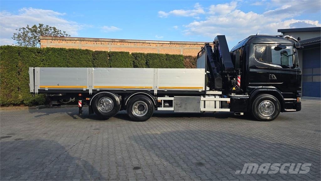 Scania G490 6x2 Flatbed Truck / HMF 3220K8 Crane 平板式/側卸式卡車