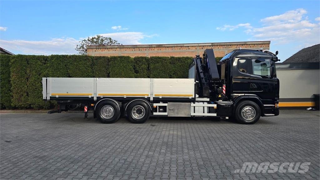 Scania G490 6x2 Flatbed Truck / HMF 3220K8 Crane 平板式/側卸式卡車