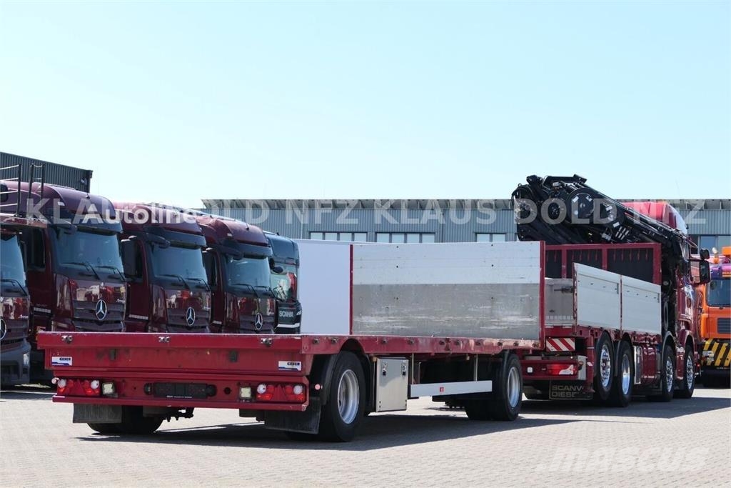 Scania MPA 2RA Flatbed Truck / Platform Trailer / crane Camiones plataforma