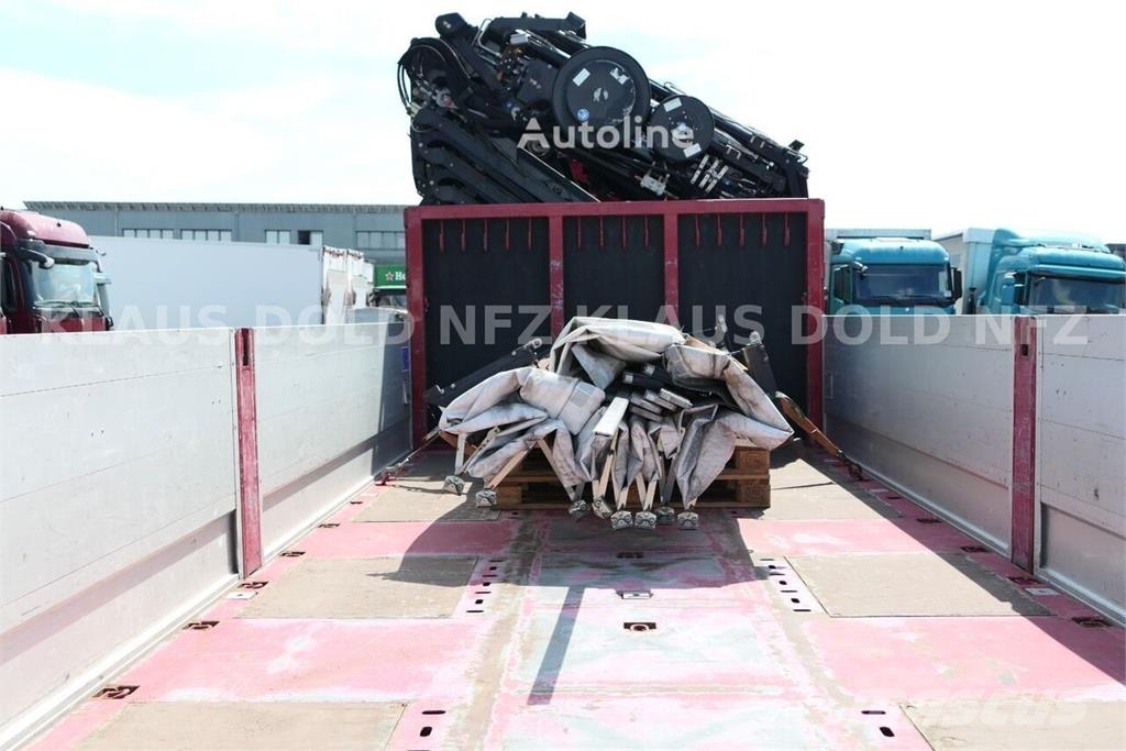 Scania MPA 2RA Flatbed Truck / Platform Trailer / crane Camiones plataforma