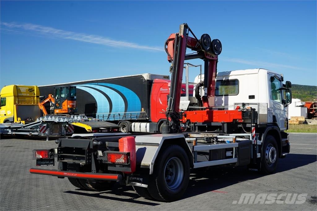 Scania P 250 / 4X2 / SIŁOWNIK DO WYWROTU /  + HDS HMF 635 Chasis y suspención
