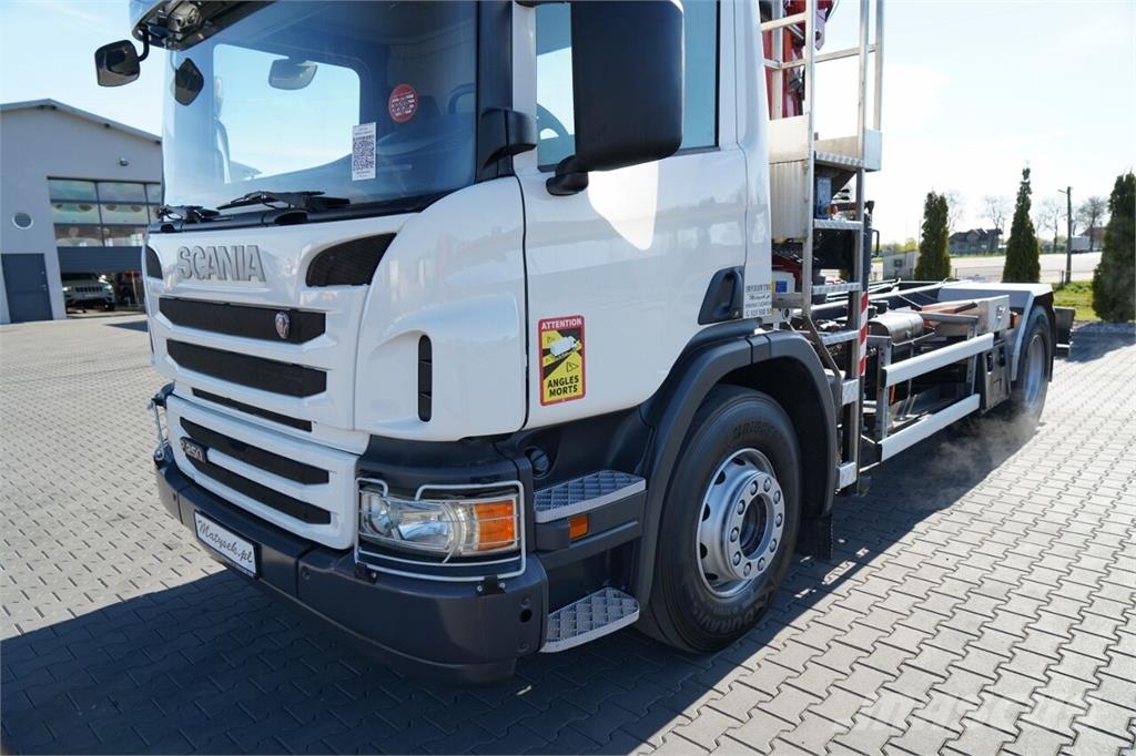 Scania P 250 / 4X2 / SIŁOWNIK DO WYWROTU /  + HDS HMF 635 Chasis y suspención