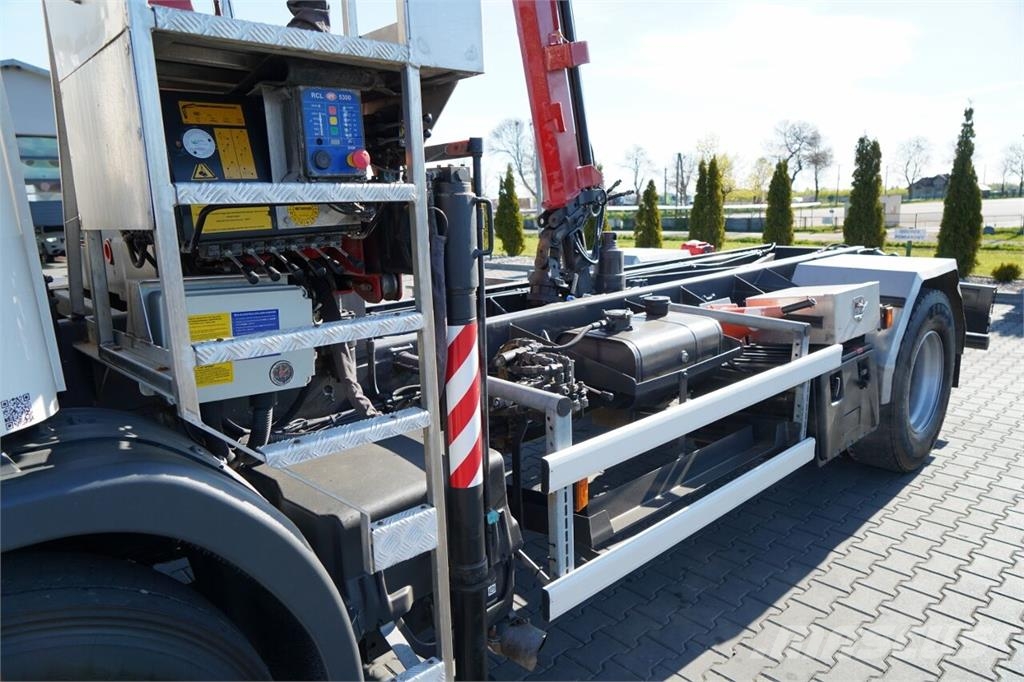 Scania P 250 / 4X2 / SIŁOWNIK DO WYWROTU /  + HDS HMF 635 Chasis y suspención