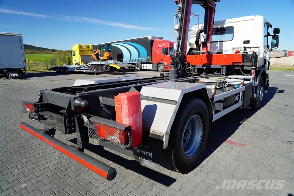 Scania P 250 / 4X2 / SIŁOWNIK DO WYWROTU /  + HDS HMF 635 Chasis y suspención