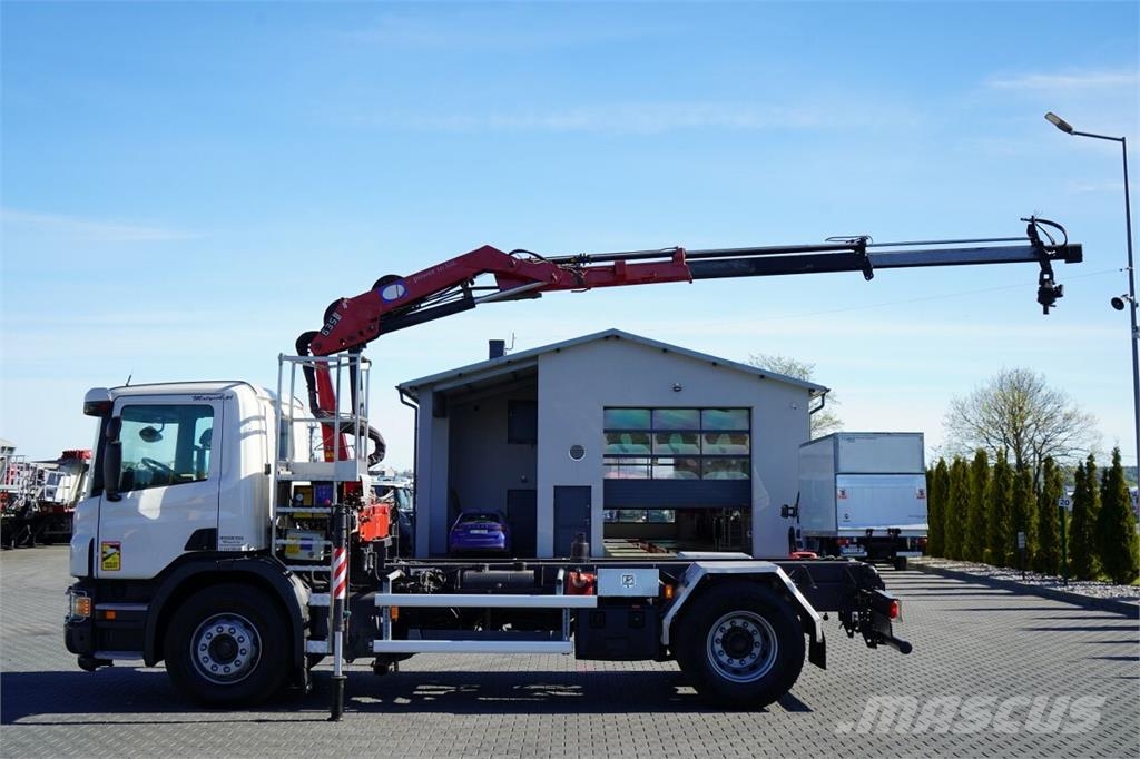 Scania P 250 / 4X2 / SIŁOWNIK DO WYWROTU /  + HDS HMF 635 Chasis y suspención