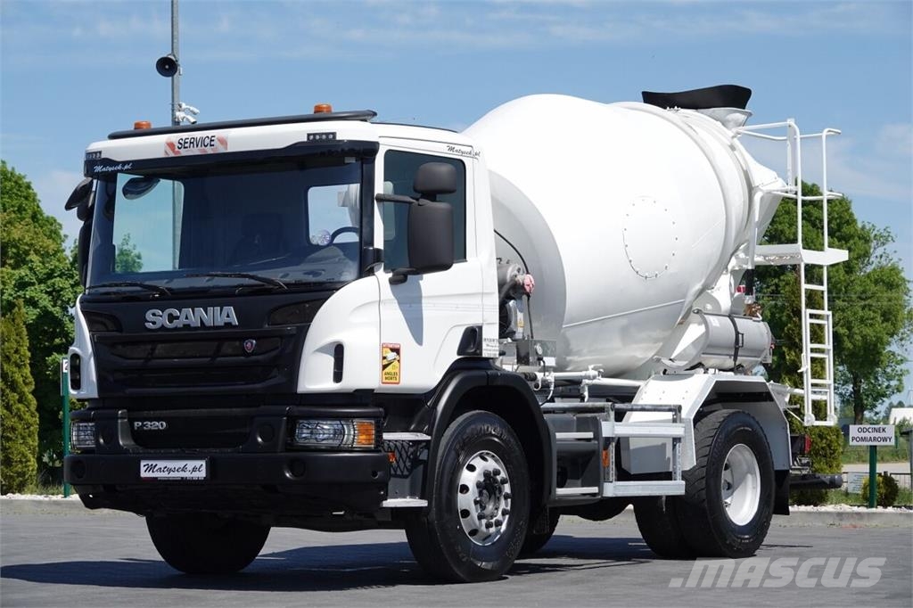 Scania P 320 / BETONOMIESZARKA / GRUSZKA / 6 m3 / EURO 6 Avtomešalci za beton