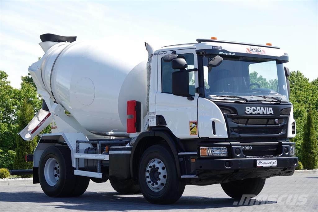 Scania P 320 / BETONOMIESZARKA / GRUSZKA / 6 m3 / EURO 6 Avtomešalci za beton