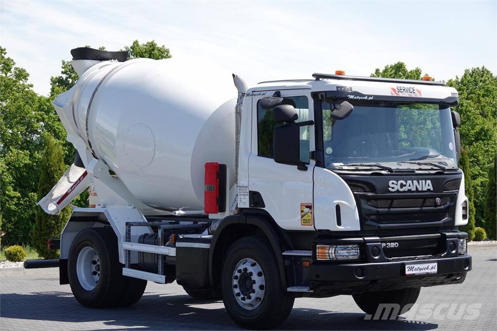 Scania P 320 / BETONOMIESZARKA / GRUSZKA / 6 m3 / EURO 6 Avtomešalci za beton