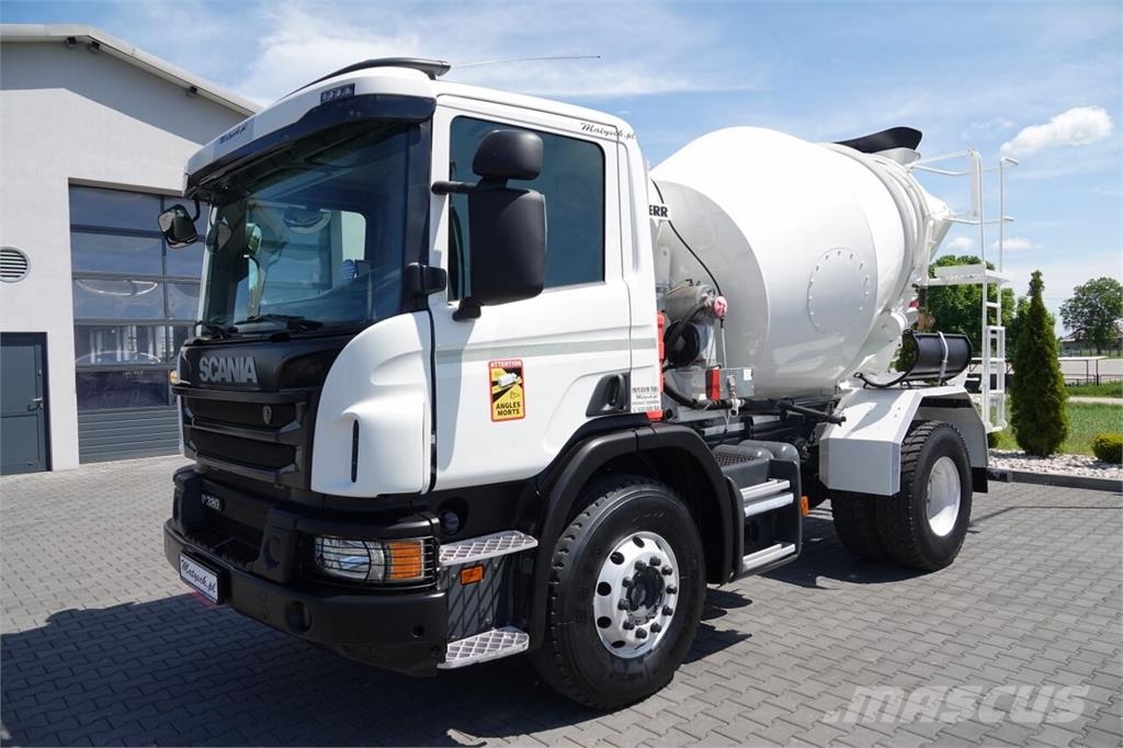 Scania P 320 / BETONOMIESZARKA / GRUSZKA /5 m3 / ALUFELGI Betonvedēji