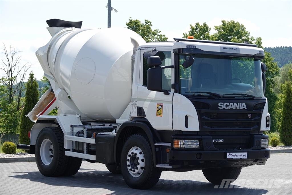 Scania P 320 / BETONOMIESZARKA / GRUSZKA /5 m3 / ALUFELGI Betonvedēji