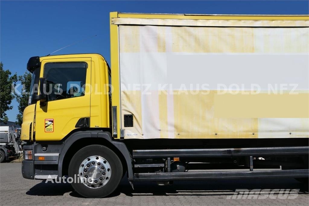 Scania P 340 / Curtainsider Beverage Truck / Reversing Ca شاحنات بغطاء جانبي